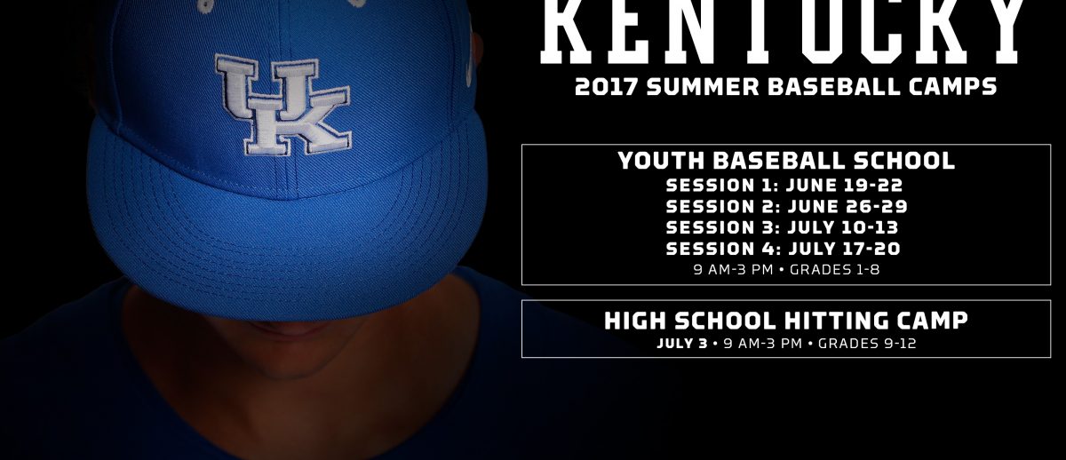 2017 ad for Kentucky's baseball camps